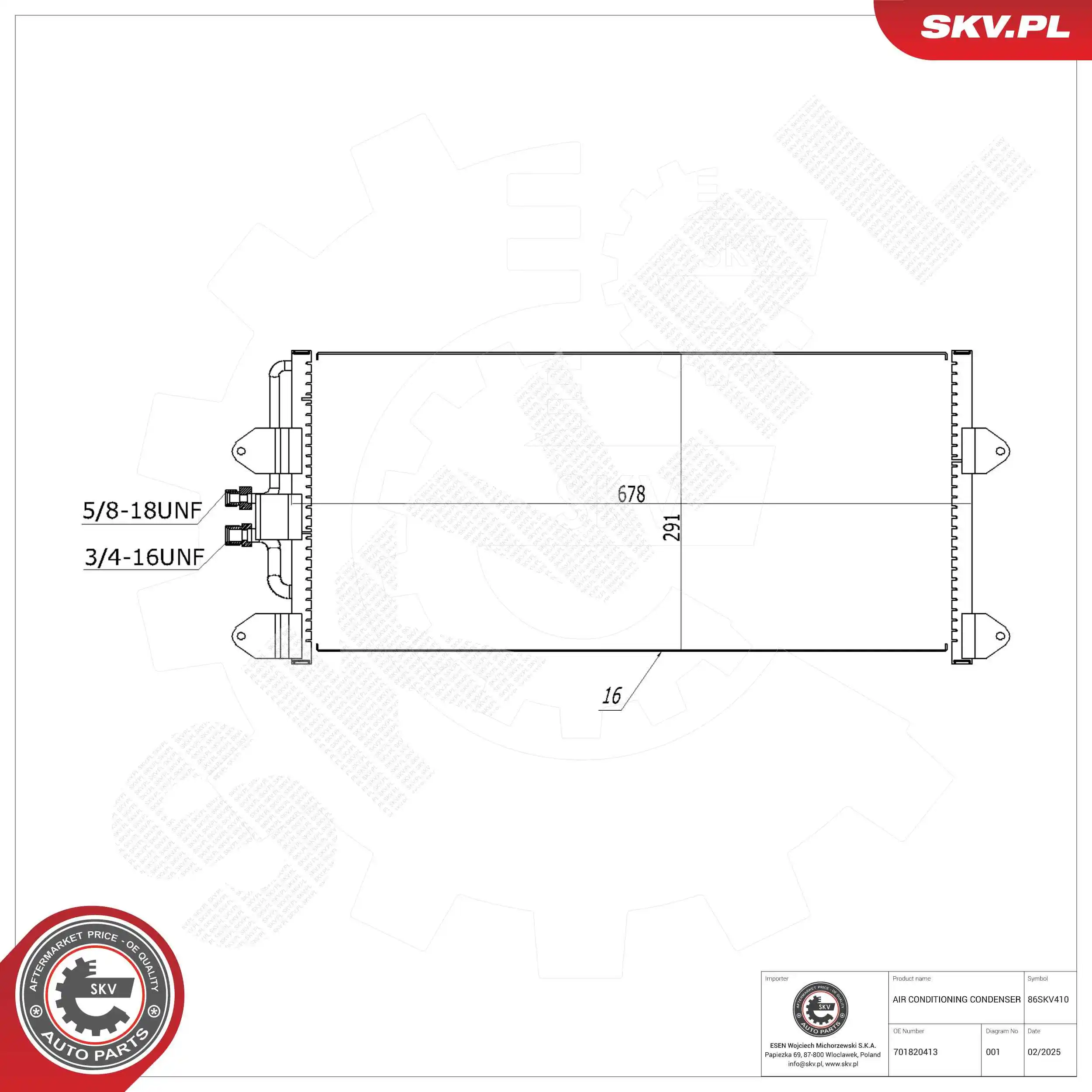 Condenser, air conditioning